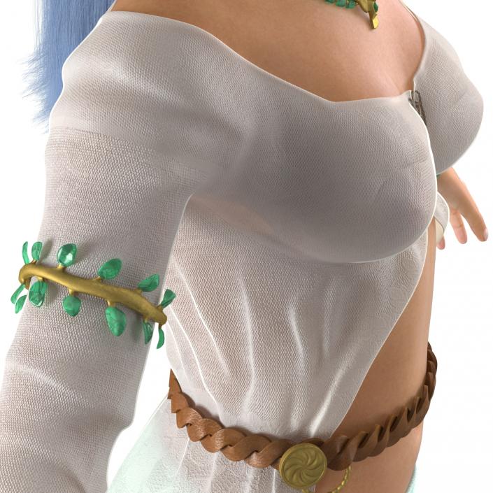 Female Elf Rigged 2 3D model