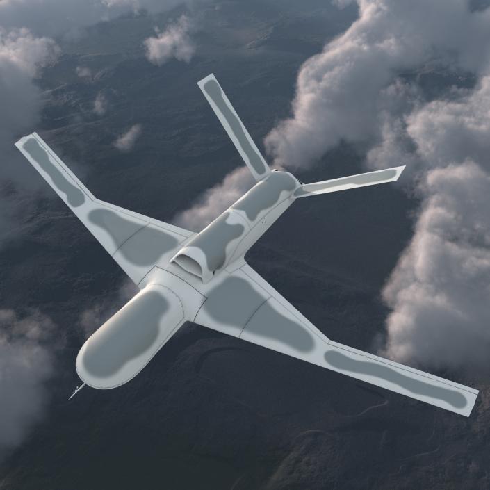 General Atomics Avenger UAV Rigged 3D model