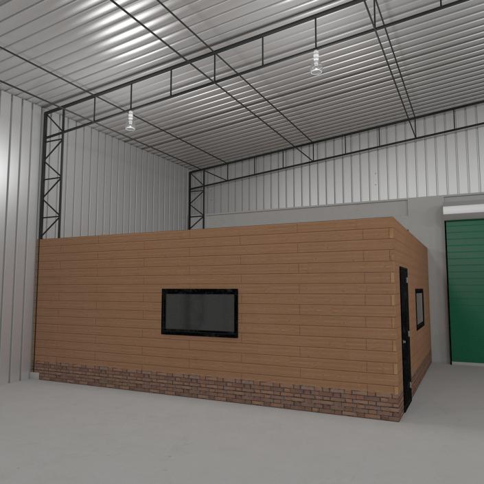 3D Warehouse Building 2 Green