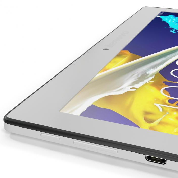 Tablet Lenovo Tab 2 A10 White 3D model