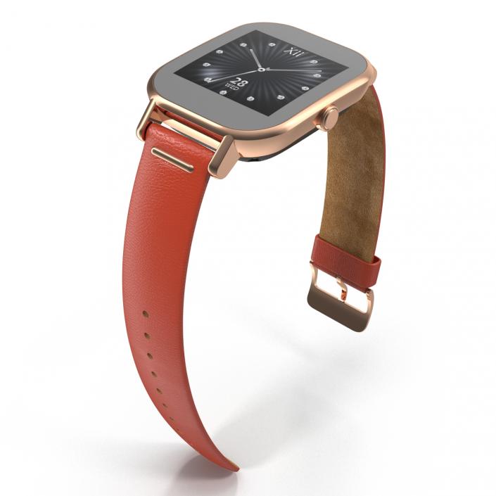 Smartwatch Asus ZenWatch 2 Leather Band 3D model