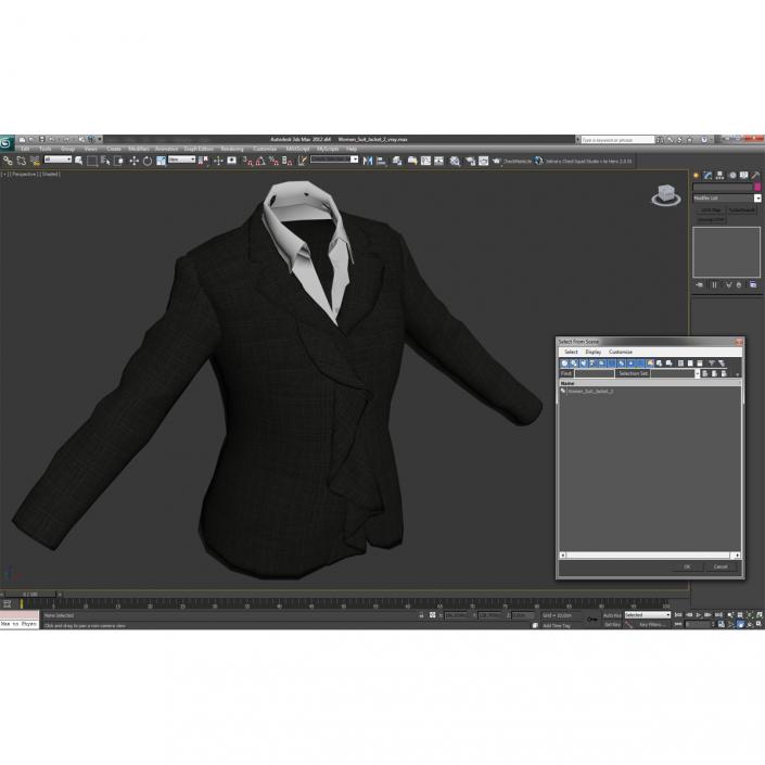 Women Suit Jacket 2 3D model