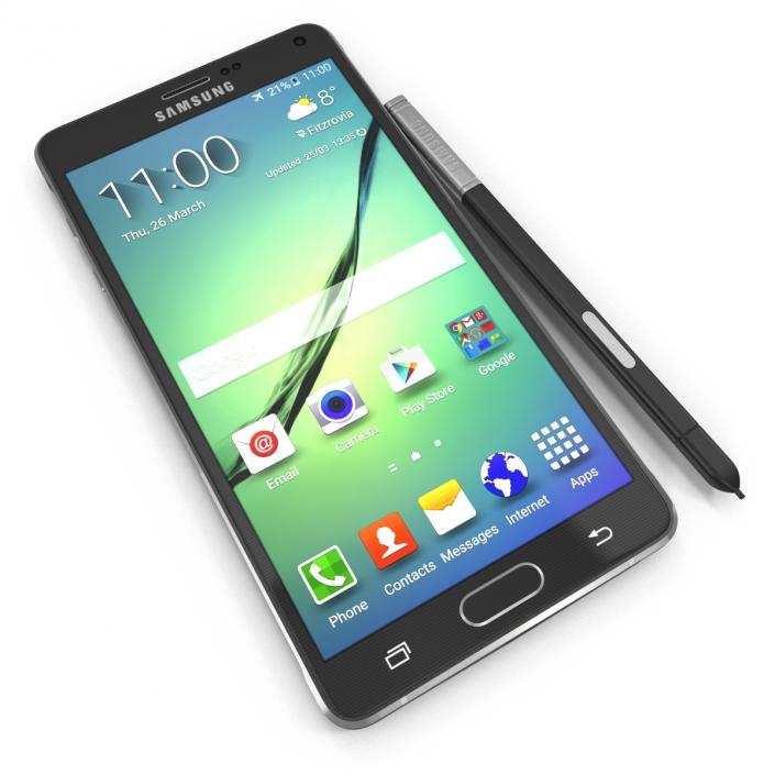 3D model Samsung Galaxy Note 4 Set
