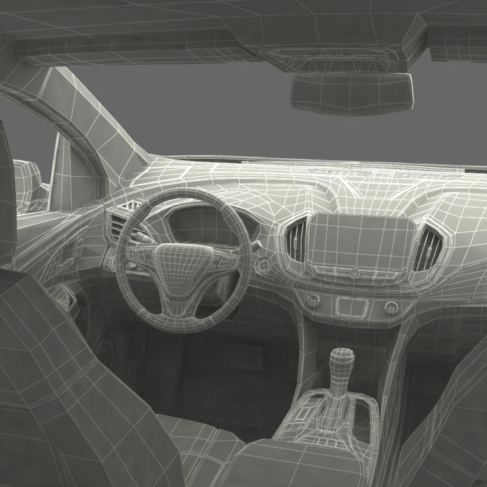 3D Automotive Scissor Lift Generic Rigged and Hybrid Car model