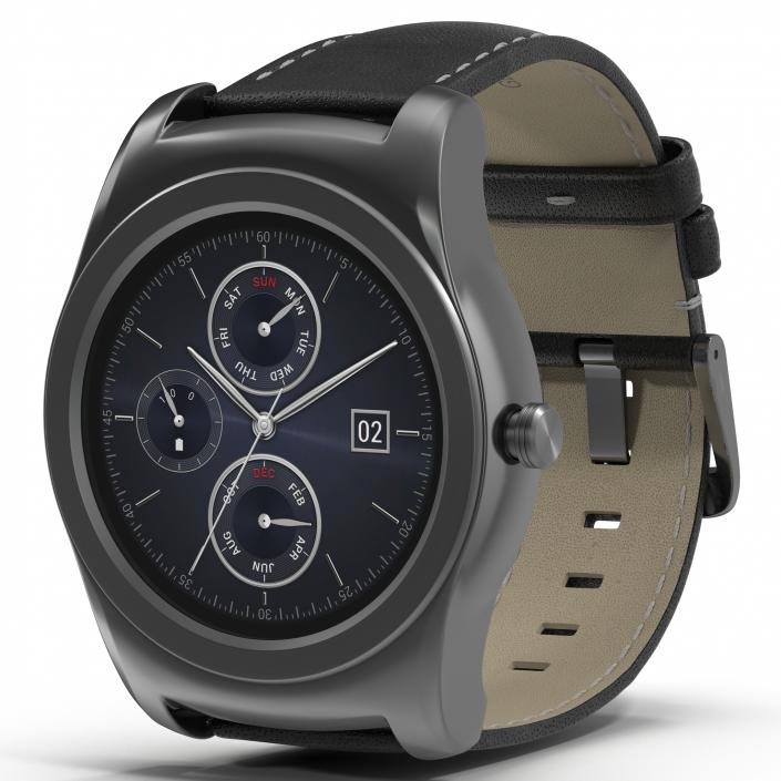 LG Watch Urbane 3 Silver 3D model