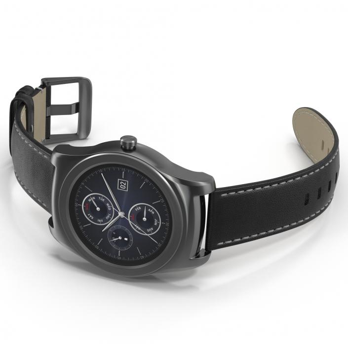 LG Watch Urbane 2 Silver 3D model