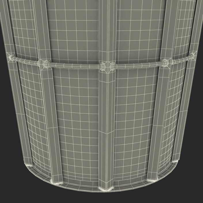 3D Public Garbage Can model