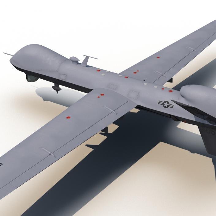 3D model Unmanned Combat Air Vehicle MQ-9 Reaper UAV Rigged
