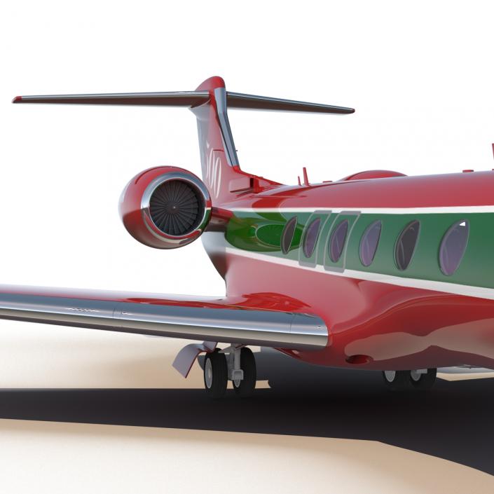 Business Jet Gulfstream G500 2 Rigged 3D