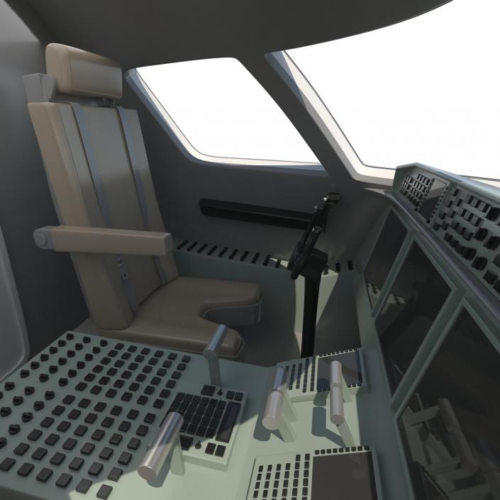 Business Jet Gulfstream G500 2 Rigged 3D