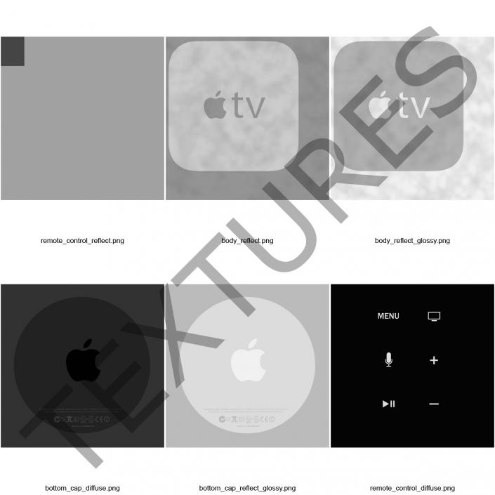 3D New Apple TV 2015 Set
