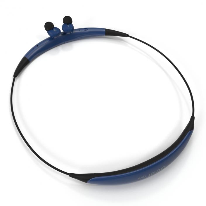 Bluetooth Headset Samsung Gear Circle Folded Blue 3D model