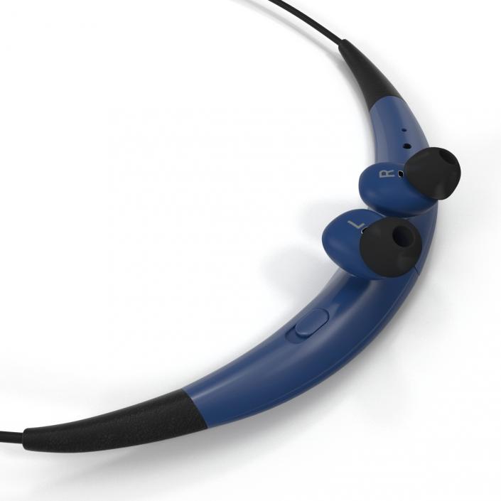 Bluetooth Headset Samsung Gear Circle Folded Blue 3D model