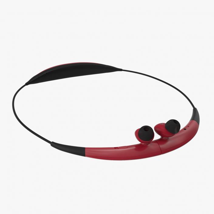 Bluetooth Headset Samsung Gear Circle Folded Pink 3D model