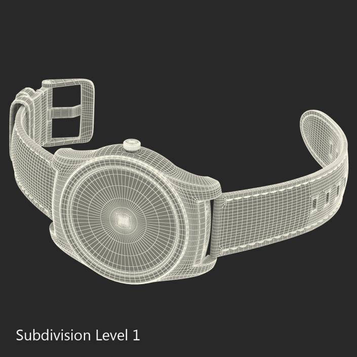 LG Watch Urbane 2 Silver 3D model