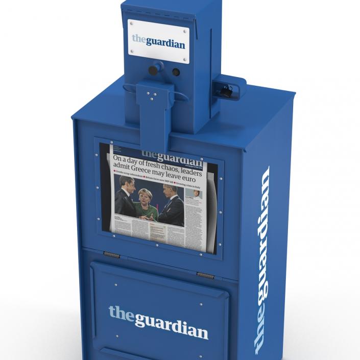 3D Classic Newspaper Box