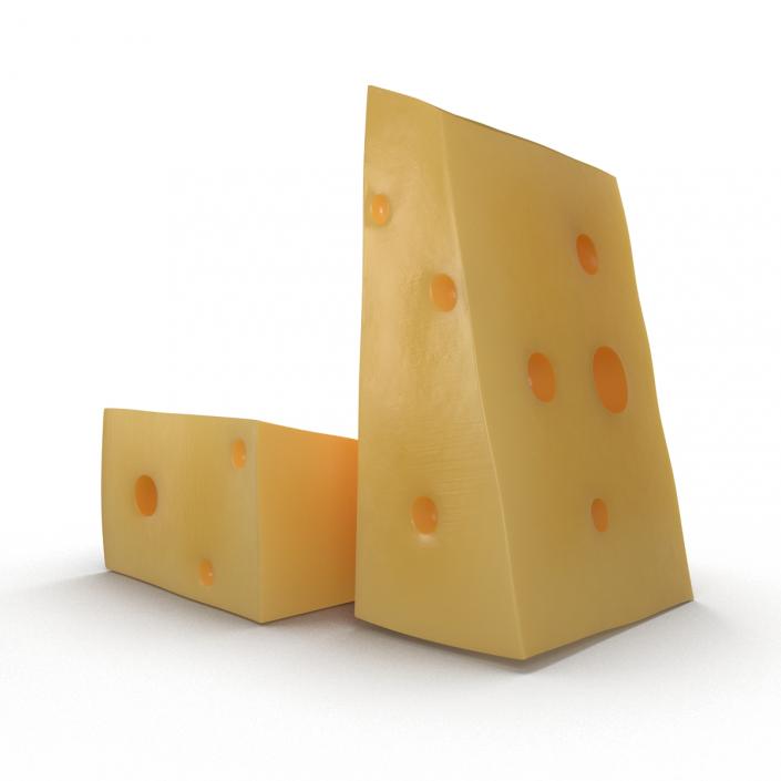 Cheese Wedge 3 3D model