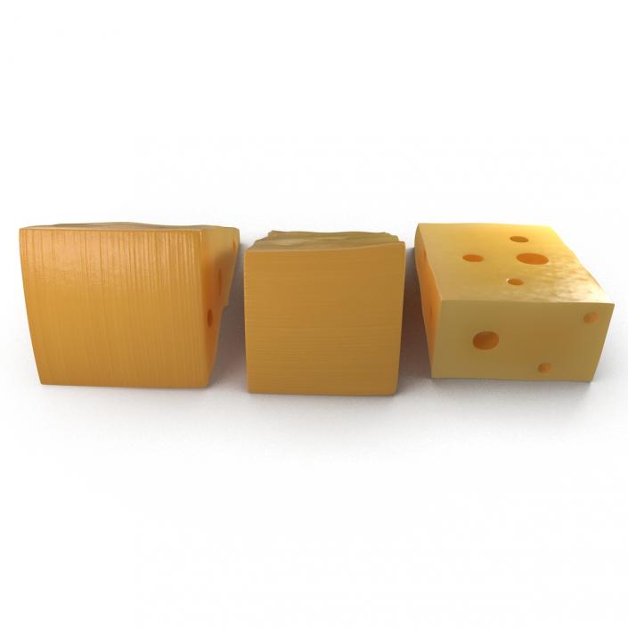 3D Cheese Wedge Set