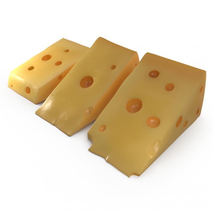 3D Cheese Wedge Set