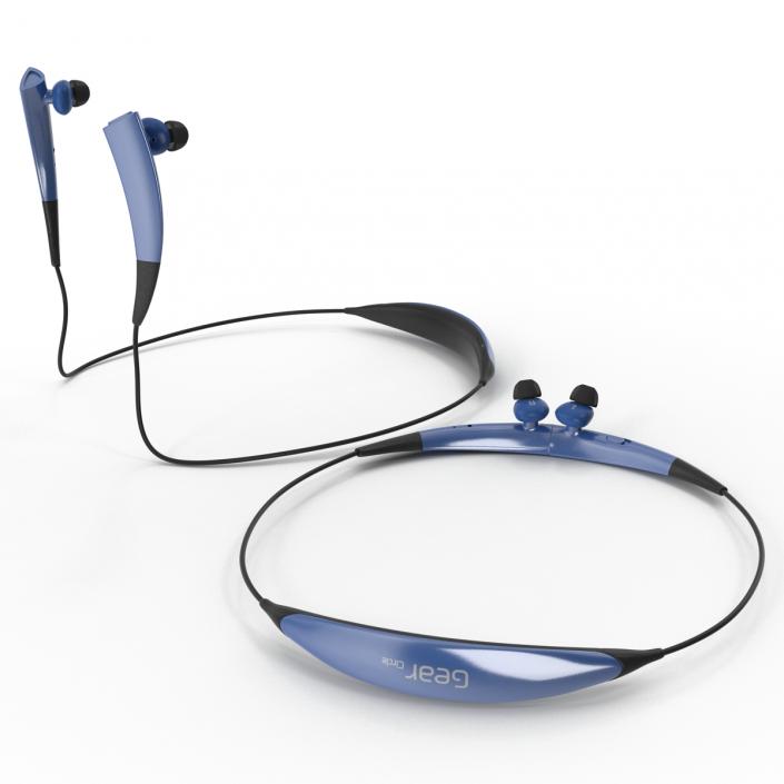 3D Bluetooth Headset Samsung Gear Circle Blue Set