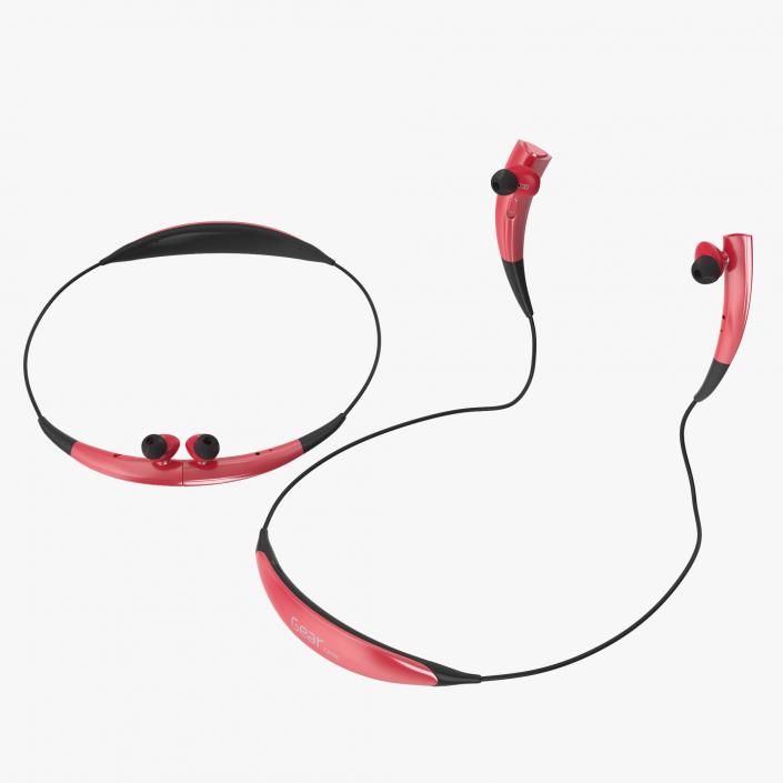 3D Bluetooth Headset Samsung Gear Circle Pink Set