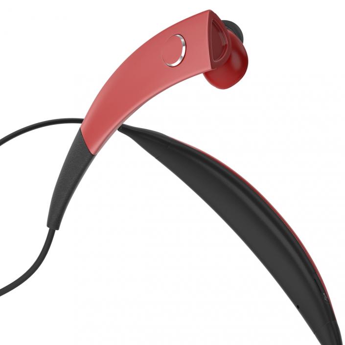 3D model Bluetooth Headset Samsung Gear Circle Red Set