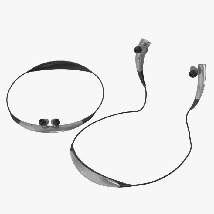 3D Bluetooth Headset Samsung Gear Circle Silver Set model