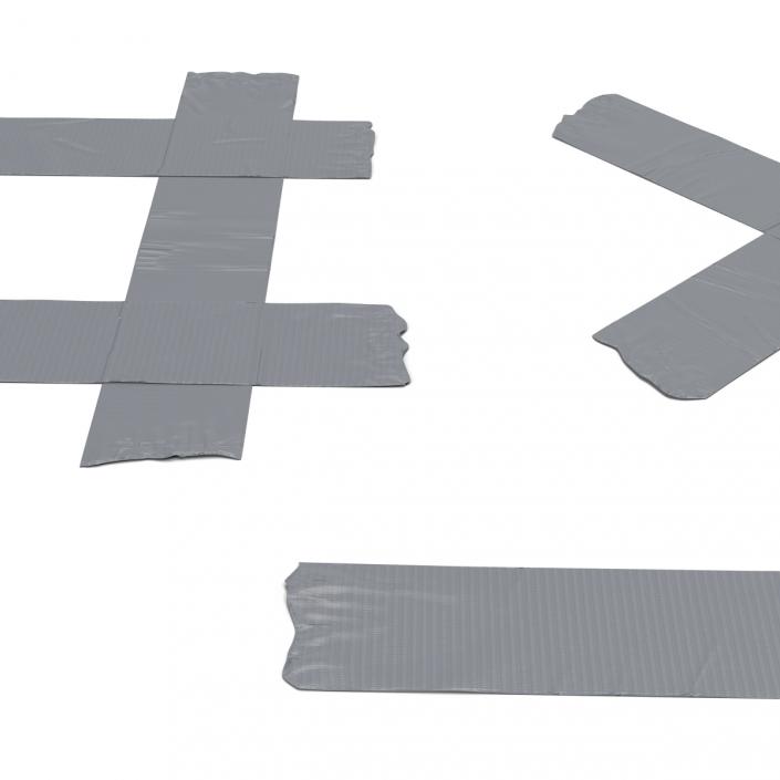 3D model Duct Tape Strips Set