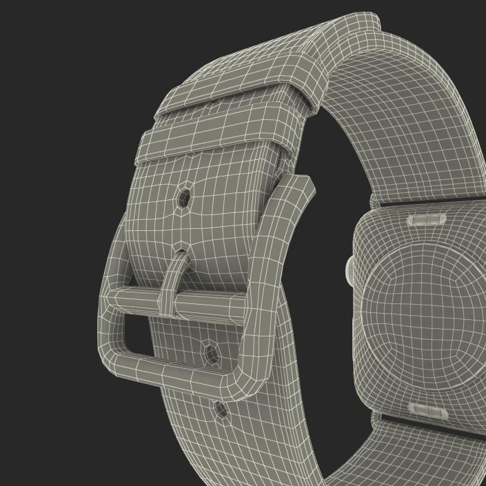 Apple Watch Hermes 42mm Stainless Steel Case 3D model