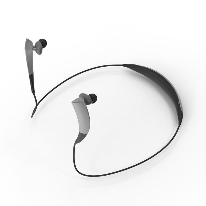 Bluetooth Headset Samsung Gear Circle Silver 3D model