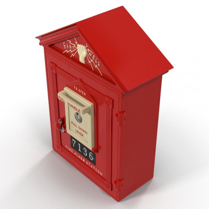 Fire Alarm Box 3D model