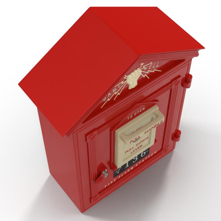 Fire Alarm Box 3D model