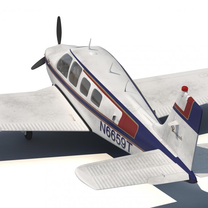 3D model Beechcraft Bonanza Rigged