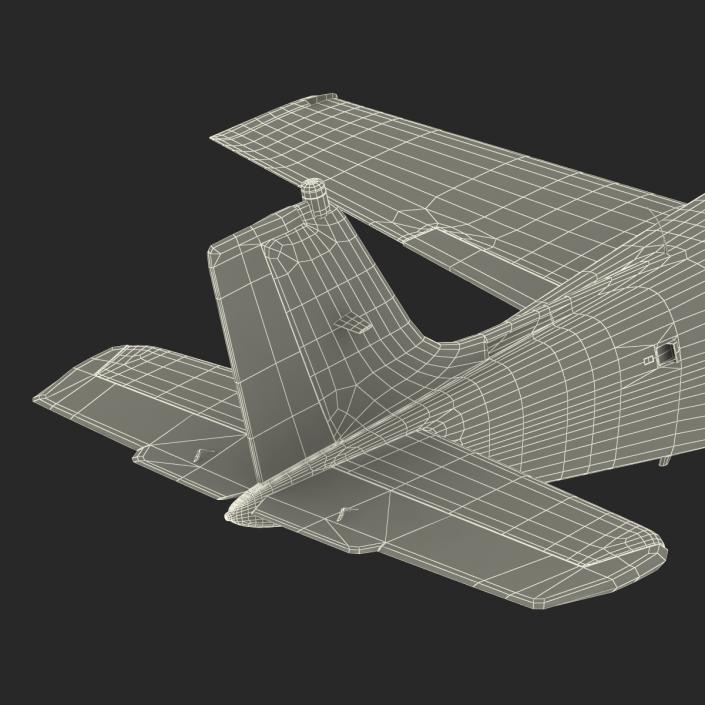 Beechcraft Bonanza 3 Rigged 3D