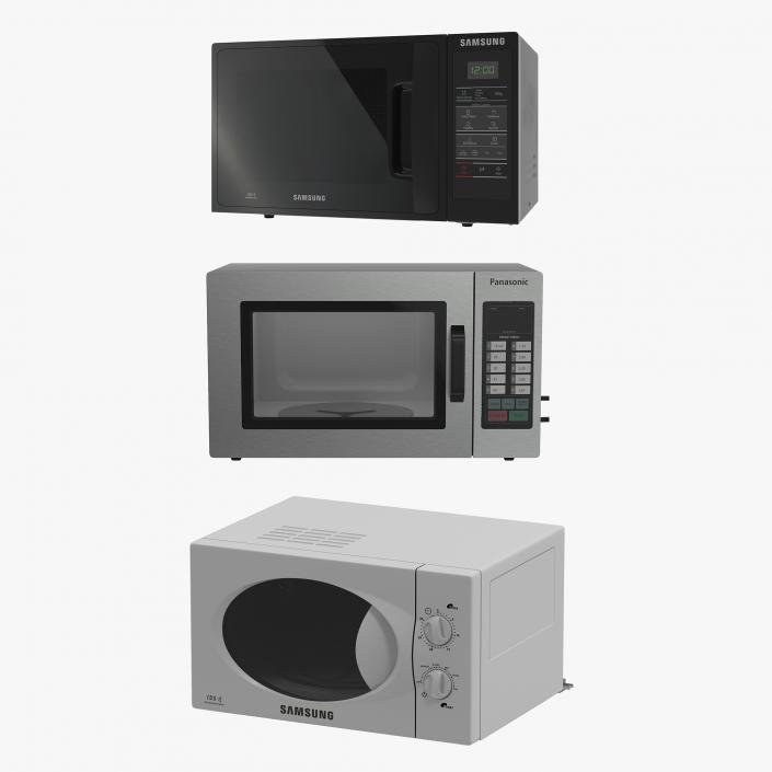3D Microwave Ovens 3D Models Collection 2 model