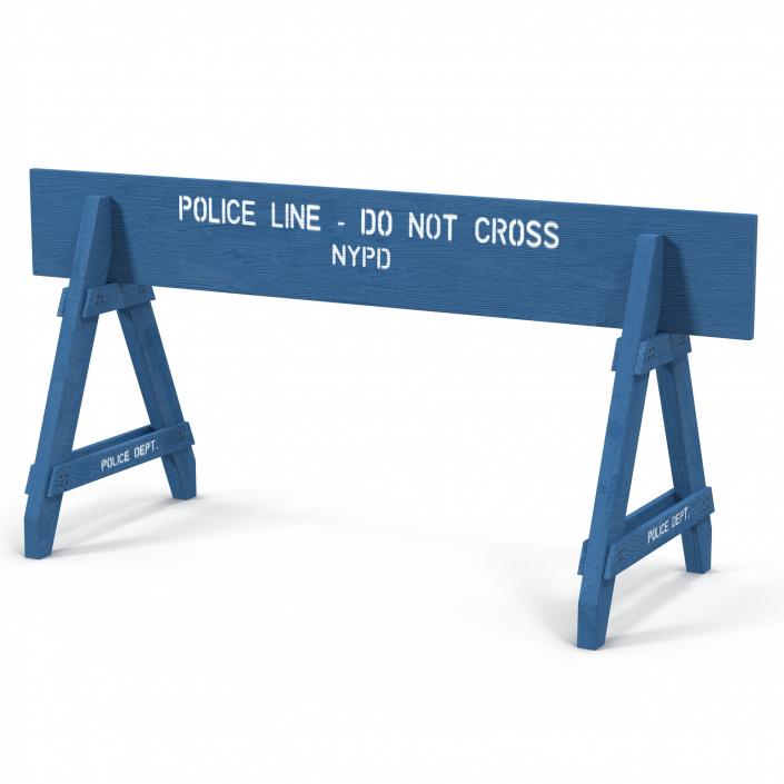 3D model NYPD Police Crowd Barrier