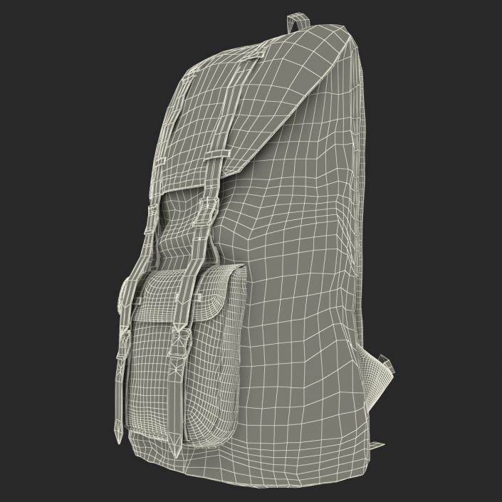 Backpack 8 Yellow 3D