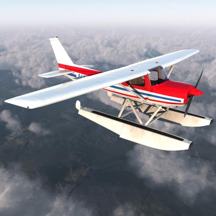 3D Cessna 150 Seaplane 2