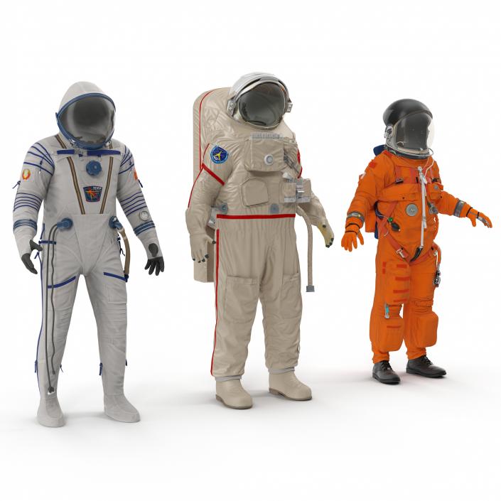 Space Suits Rigged Collection 3D model