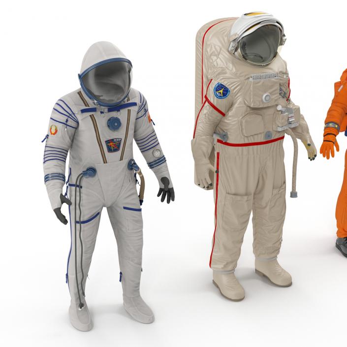 Space Suits Rigged Collection 3D model