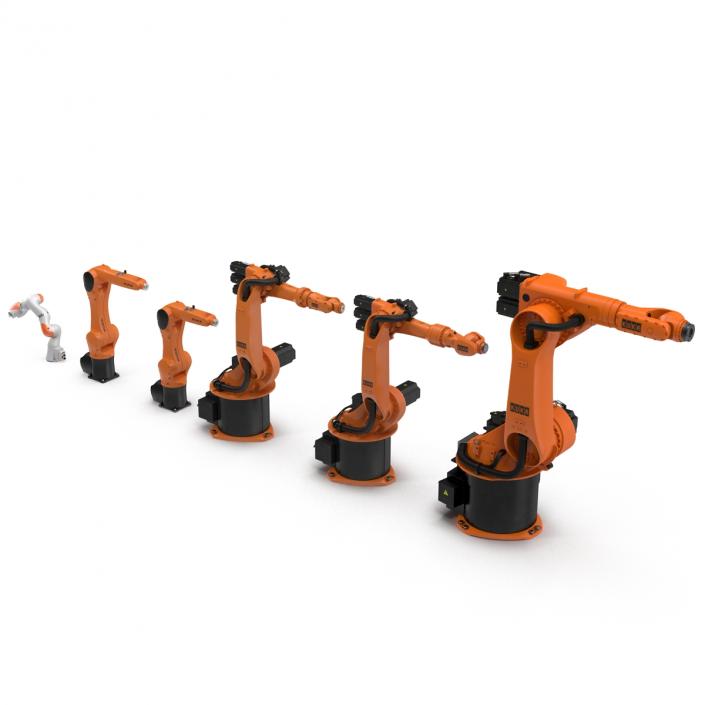 Kuka Robots Rigged Collection 3D model