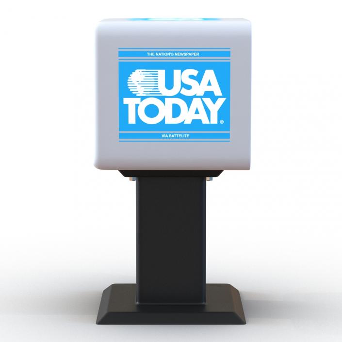 3D USA Today Newspaper Box model