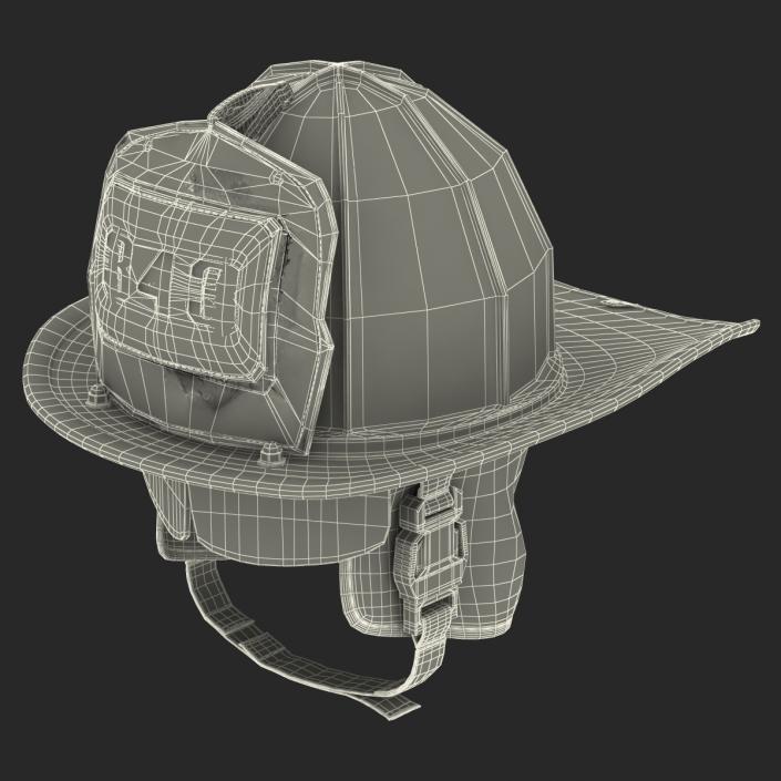 3D Fire Helmet 3 model