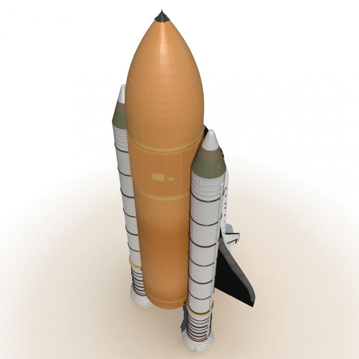 Space Shuttle With Boosters 3D