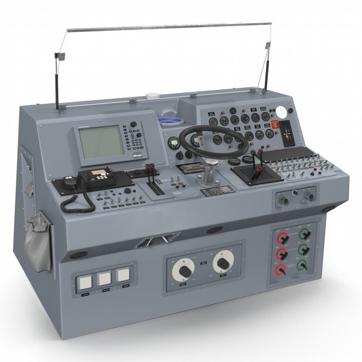 Military Boat Control Panel 3D