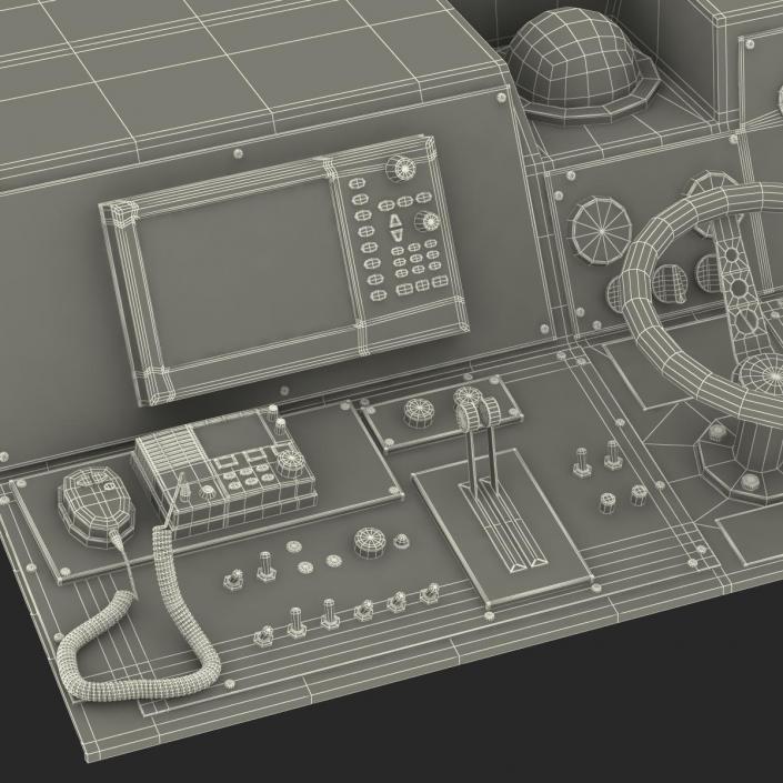 Military Boat Control Panel 2 3D model
