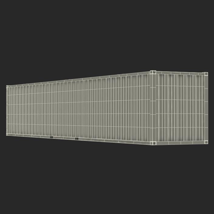 48 ft Shipping ISO Container Green 3D model