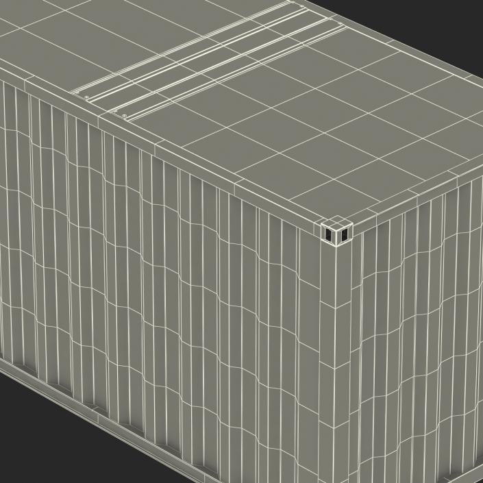 48 ft Shipping ISO Container Green 3D model
