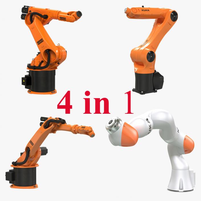 3D Kuka Robots Rigged Collection 2