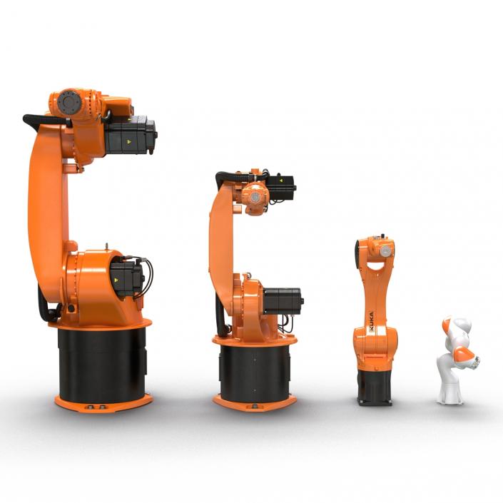 3D Kuka Robots Rigged Collection 2